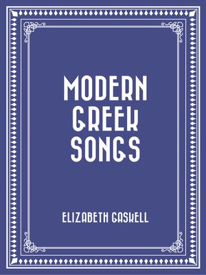 cover image of Modern Greek Songs